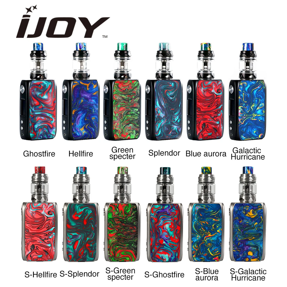 Оригинал IJOY Shogun Univ 180 Вт TC комплект IJOY Катана бак 5 мл и встроенный UNIV чипсет Ecig вейп набор VS Voopoo перетащите 2 Вдыхание пара комплект