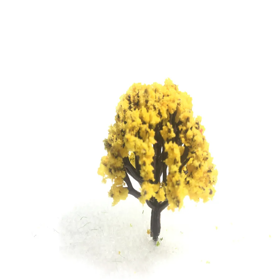 architecture model flower model tree for ho train layout 04