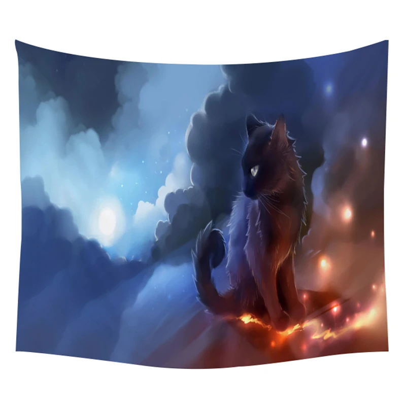 

Unicorn Psychedelic Wall Cloth Tapestrie Animals Dog 3D Cat Customized Hot Sale Wall Blanket Lion Swan Summer muur doek Tapestry