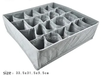 

Fashion Hot 3 pieces a set foldable box Bamboo Charcoal fibre Storage Box for bra underwear necktie socks
