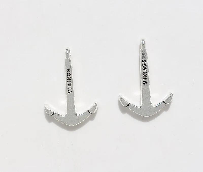 

Wholesale 10Pcs/Lot Antique Silver Plated Anchor Charm Pendant Jewlery Findings 3.5*2.5cm