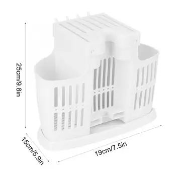 

Kitchen Rack Dishwasher Accessories Multifunctional Plastic Chopsticks Drain Rack Tube Holder Kitchen Knife Cutlery Stand