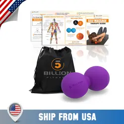 5 млрд арахис Массаж мяч двойной массаж Лакросс мяч и мобильность мяч для физиотерапии глубокий массаж тканей инструмент
