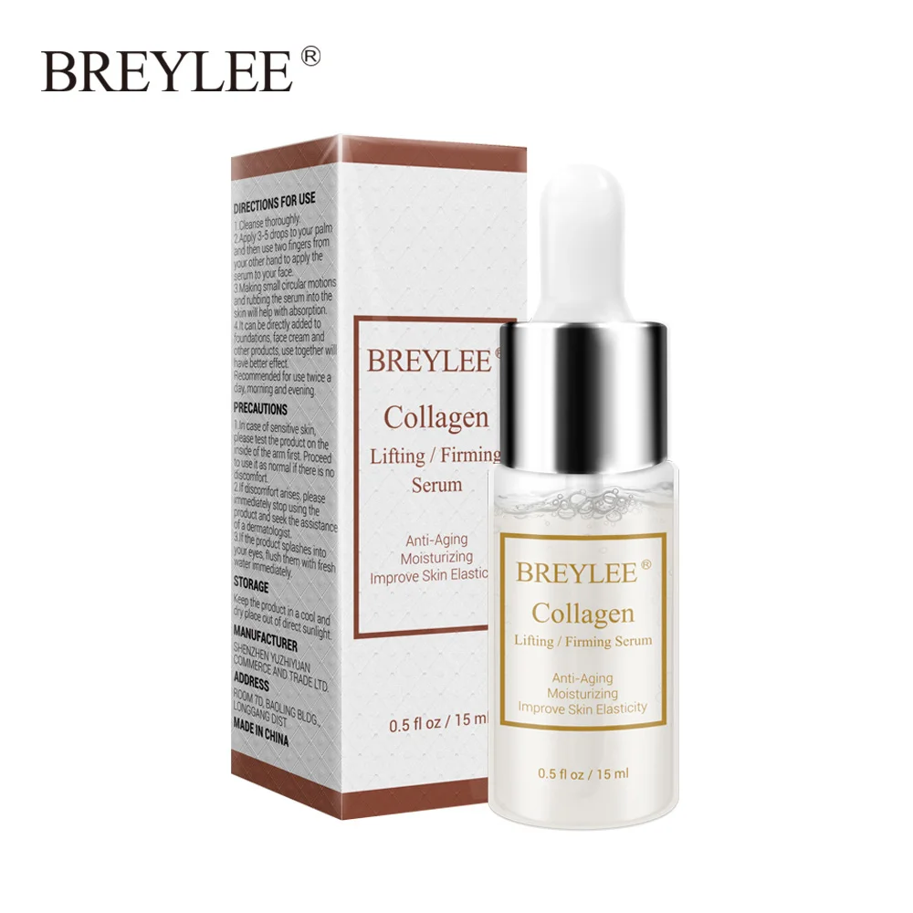 Collagen Serum 1PCS BREYLEE сыворотка Улитка коллагеновая Сыворотка восстанавливающая лифтинг укрепляющая эссенция Гиалуроновая кислота увлажняющая Антивозрастная уход за кожей лица 1 шт - Вес нетто: Collagen Serum 1PCS