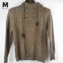 Осень зима мужские свитера с капюшоном мужской свитер джемпер мужские модные мужские обтягивающие удобные свитера базовый трикотаж одежда