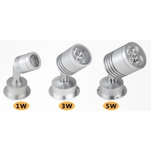 2 шт./партия 85-245Vac Вход светодиодный шкаф точечная лампа, потолочный светильник для витрины, фон точечный свет регулируемый угол