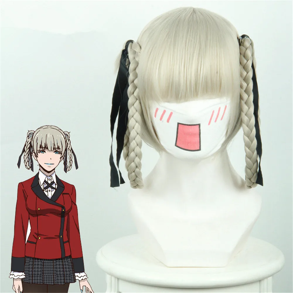 

NEW Kirari Momobami Cosplay Wig Kakegurui - Compulsive Gambler Costume Play Woman Adult Wigs Halloween Anime Game Hair