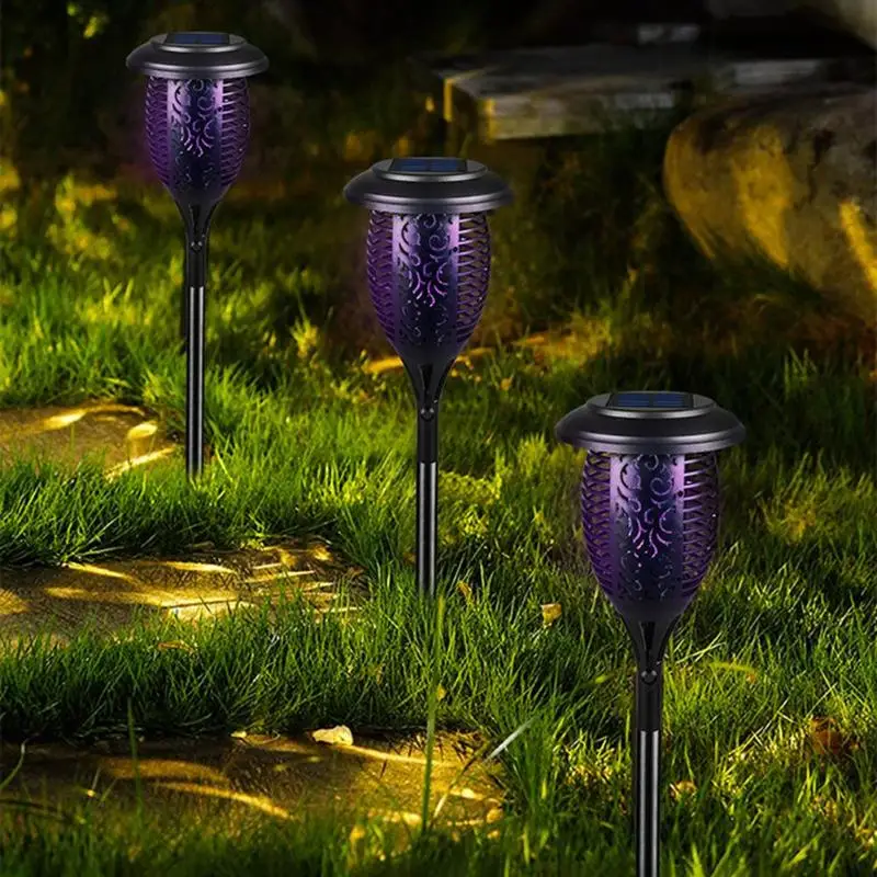 

ABS Solar Powered Lighting Intelligent Anti-Rust Mosquito Killing LED Lamp Smart Light Control for Outdoor Garden Yard