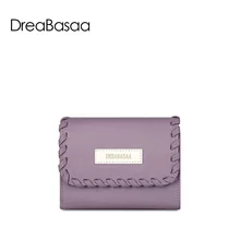 Echtes Leder Brieftasche Frauen 2016 Hochwertige Damen Leder Geldbörsen Kurz Geldbörsen-kartenhalter Hasp Solide Mini-Wallets
