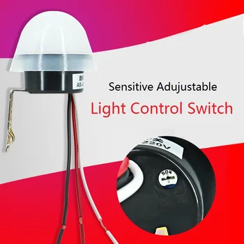 

High Sensitivity Adjustable Light Control Switch 180-240V Automatic Light Sensor Control Switch For Outdoor Street Light AS20