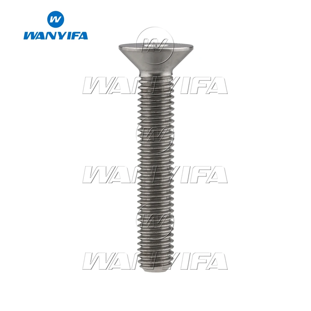 Титановый болт waniifa M5 x10 12 15 20 25 30 мм плоская потайная головка шестигранный