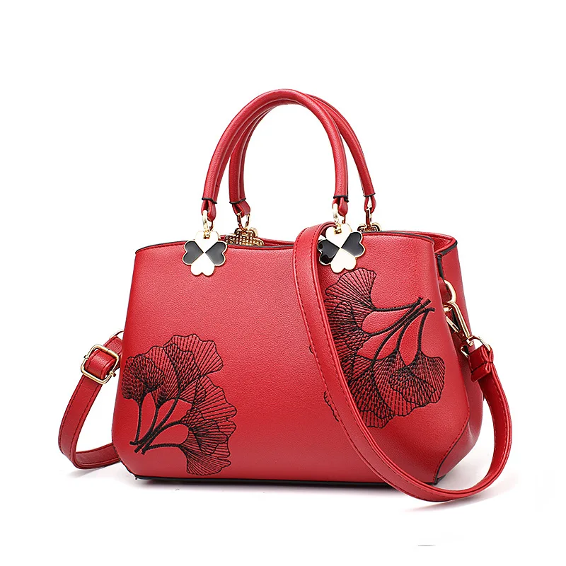 

Women Bags Fashion Vintage Designer Messenger PU Leather Handbag High Quality Casual Shoulder Top-Handle Totes black bolsa