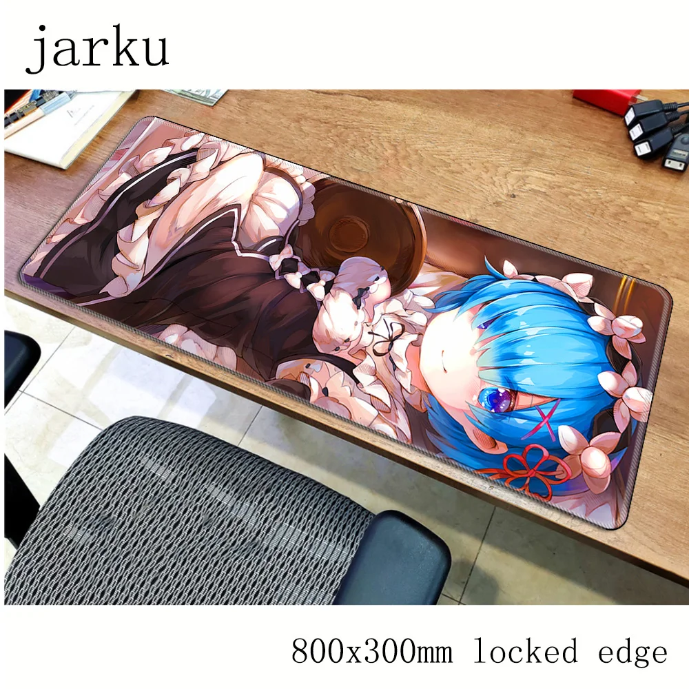 Re zero pad мышь computador игровая мышь pad 800x300X2 мм padmouse большой Индивидуальный Коврик Для Мыши Эргономичный гаджет офисные настольные коврики