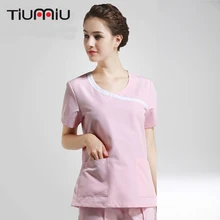 Новая форма для доктора медсестры женская с коротким рукавом медицинский скраб набор больница доктор стоматологическая клиника салон красоты модный дизайн тонкий