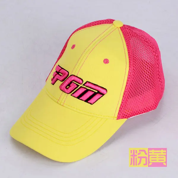 PGM Новая полиэфирная спортивная Кепка для гольфа, шапочка для отдыха, Выходная шляпа для мужчин и женщин - Цвет: yellow