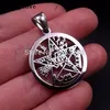 Lot 5pcs Wholesale 30mm size Stainless Steel religious Wicca paganism Pendant Necklace without chain in bulk 1