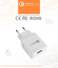 

USB Charger Quick Charge 3.0 EU US Plug Mobile Phone Fast charger charging for iPhone Xs XR Xs Max for Samsung Galaxy S9 S9 Plus