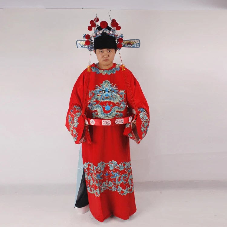 

Carnival Peking Opera improved Long robe costume film TV Operas groom official clothing Emperor' son in law Python opera costume