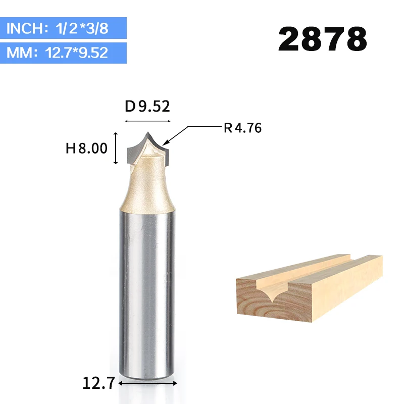 HUHAO 1pcs 1/4" 1/2" Shank Woodworking Cutter Double Edging Router Bits for wood carbide Woodworking Engraving Tools carving bit - Длина режущей кромки: 2878