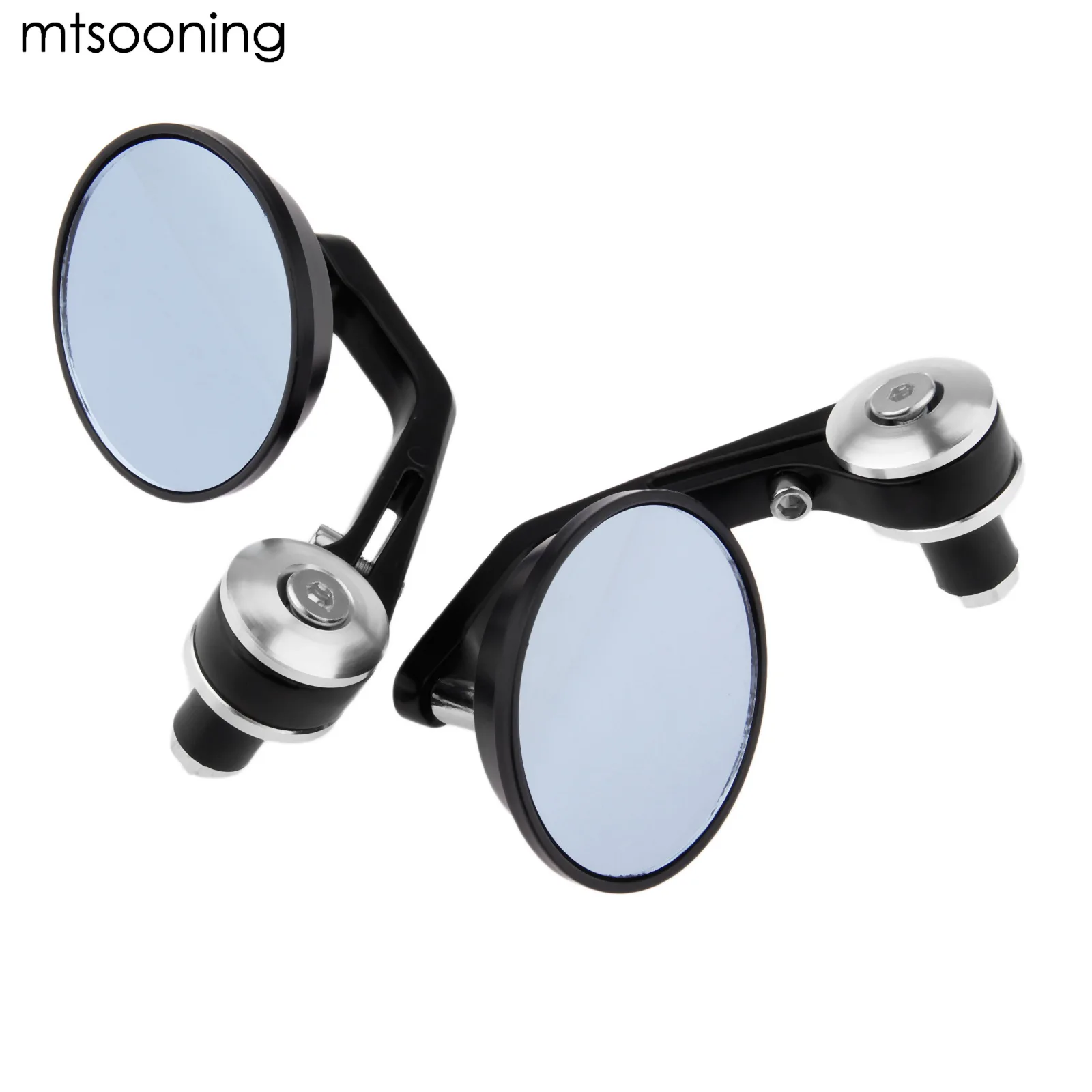 Mtsooning круглые мотоциклетные 7/8 &quotзеркала заднего вида Ручки Бар Конец Зеркала