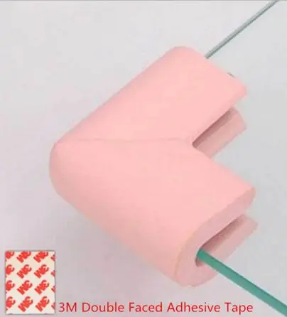 Стеклянная накладка на углы, Детская стеклянная Защита краев и углов, наклейка, безопасный Угловой протектор для детей, безопасный уголок для ребенка, защита - Цвет: Corner Guards pink