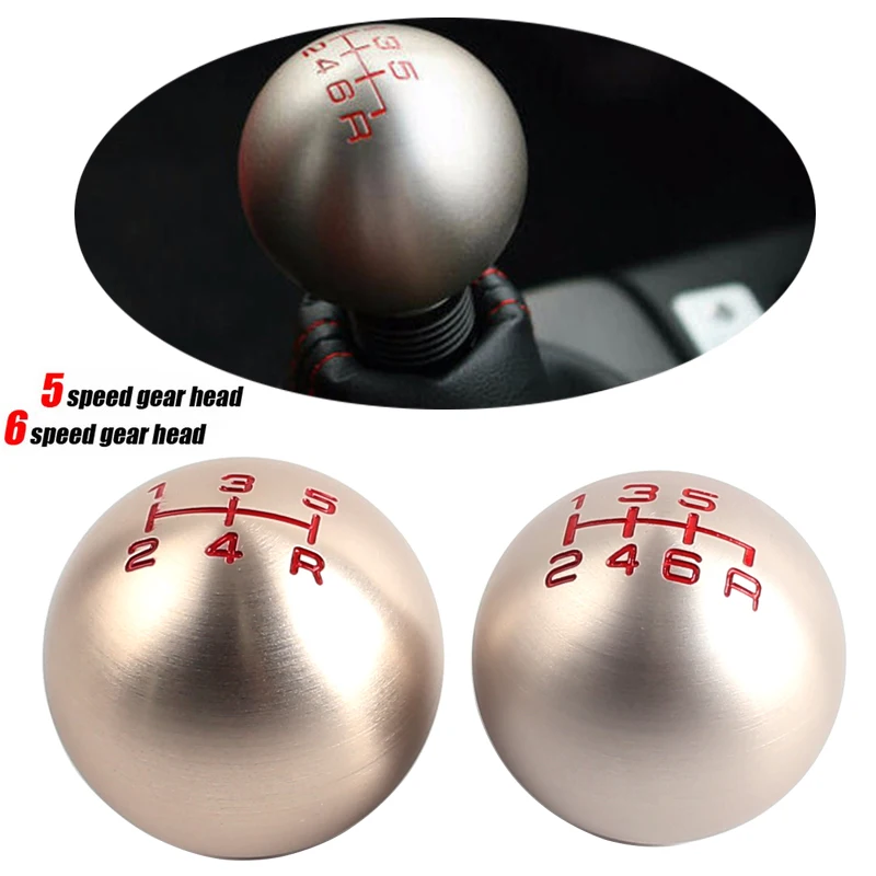 online Forma de Bola de alumínio 5 6 Velocidade JDM Maçaneta de Engrenagem de Mudança Para Honda Fit Civic Cidade FD2 FN2 EP3 TYPE R DC2 DC5 AP1 AP2 S2000 F20C