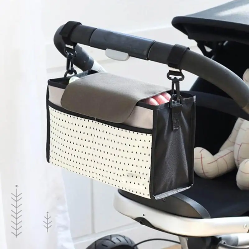 

Portable Clothes Storage Bag Organizer Baby Stroller Accessories Carriage Bag Pushchair Wheelchair Milk Bottle Diaper Storage