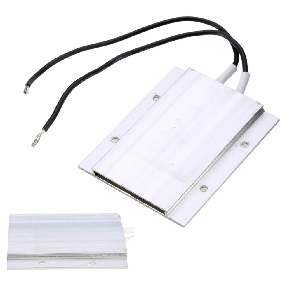 Goedkoop 12 v 60 w 180 Graden Aluminium PTC Verwarmingselement Thermostaat Heater Plaat 77x62x6mm Thuis verbetering Gereedschap Mayitr