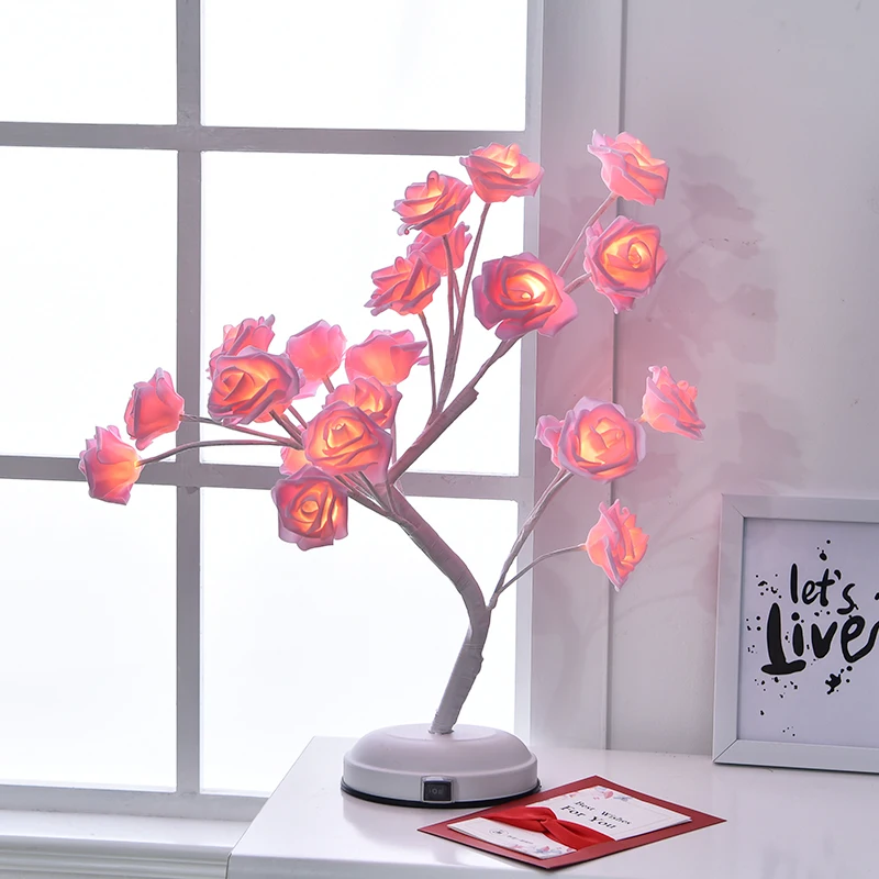 Colorful flower Decoration Round Ball table lamps for living room Led