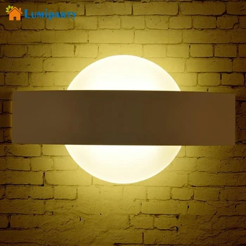 

LumiParty Modern Led Wall Lamps Living Sitting Room Foyer Bathroom Acrylic Bed Room Wall light LED Wall Mounted AC220V 6W