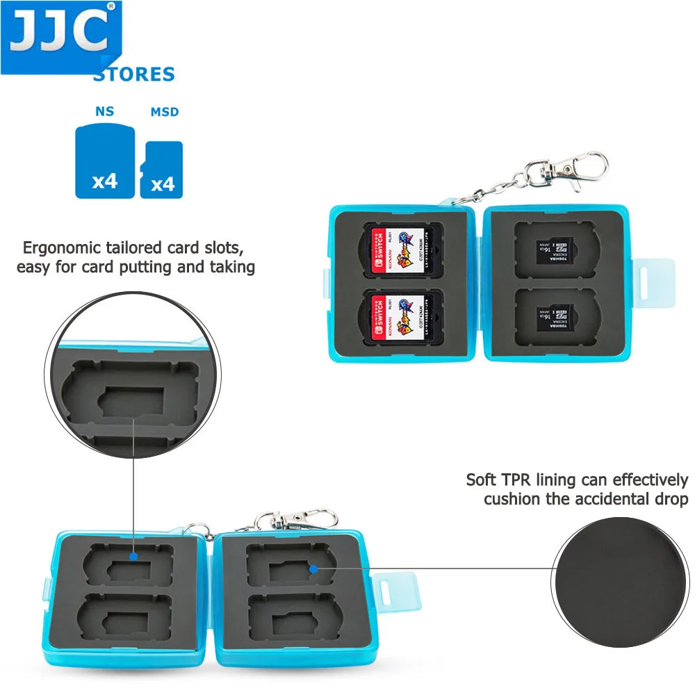 JJC NS игровой чехол для видеокарты карты памяти сумка Micro SD коробка для хранения водостойкий держатель протектор для nintendo Switch