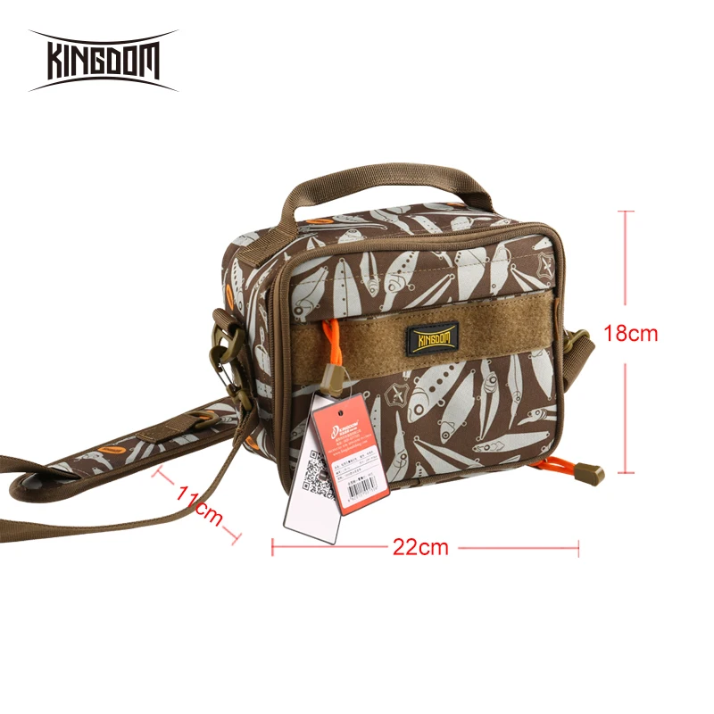 Сумка для рыбалки Kingdom 1000D Водонепроницаемая нейлоновая наружная 340 г 22x11x18 см