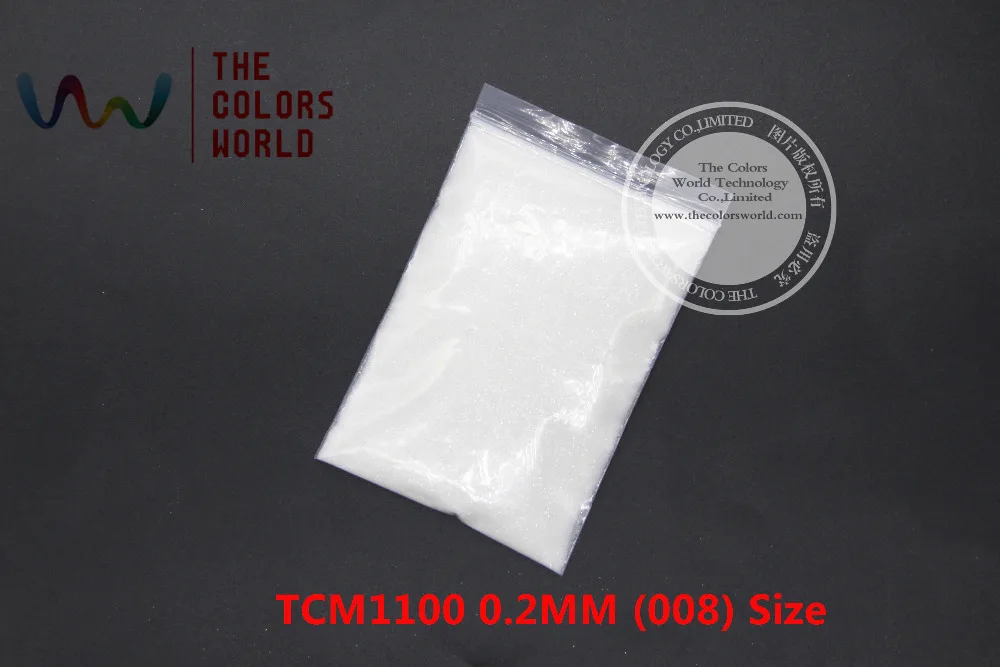TCM1100 белый цвет блестящий порошок для ногтей Блестящий шестигранный