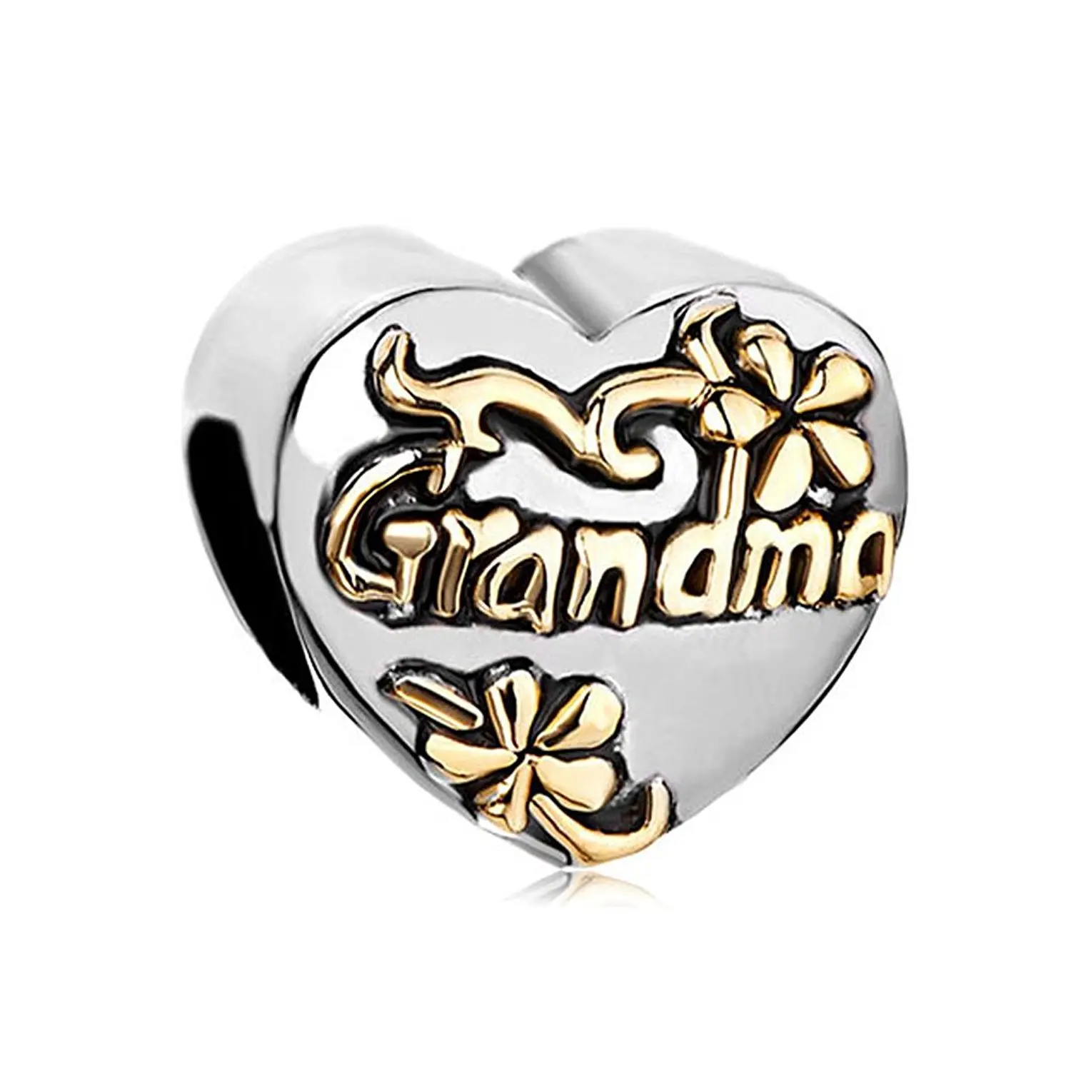Flower Grandma Beads Fit Pandora Original Charm Bracelet Family Beads & Jewelry Makings