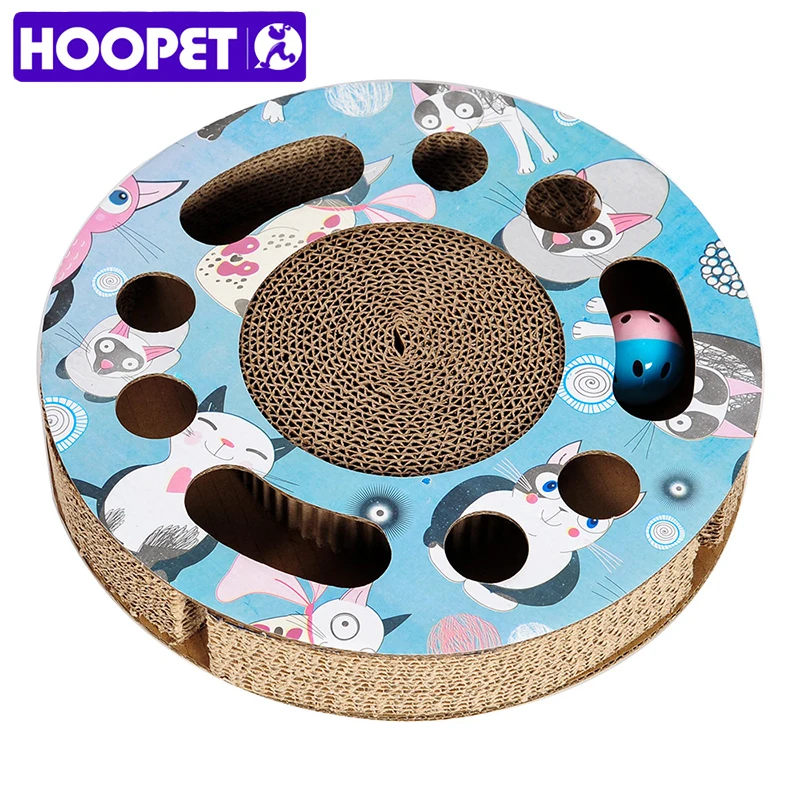 HOOPET Cat Scratch Board With Catnip Scratching Toy Interactive Play Supplies