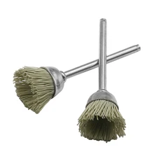 10 шт. 3 мм проволочная щетка из нержавеющей стали с головкой в форме чаши и хвостовик Инструменты Аксессуары для металлической очистки сверлильных инструментов
