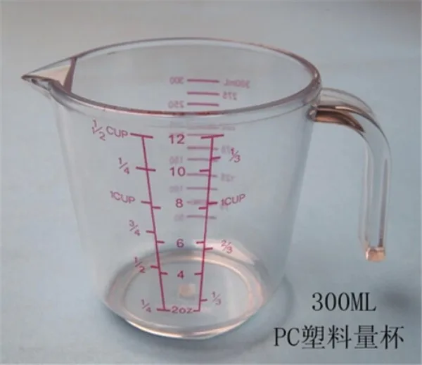Измерительные инструменты ПК прозрачный пластиковый мерный стакан
