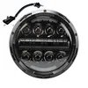 80w Black " светодиодный головной светильник для мотоцикла, проектор, светодиодный светильник, лампа налобный фонарь H4 H13, мотоциклетный головной светильник - Цвет: 80w Black