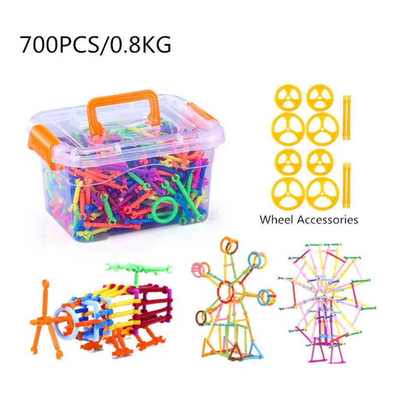 

700PCS DIY Smart Block Stick for Children Plastic Assembled Magic Wand Child Early Learning Educational Toys Gifts