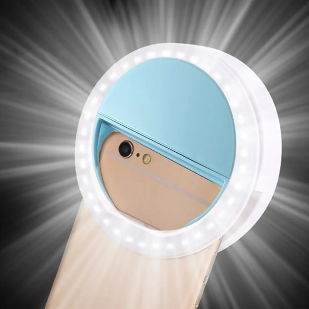 Universal Selfie LED Flash Ring Light Portable Selfie Lamp