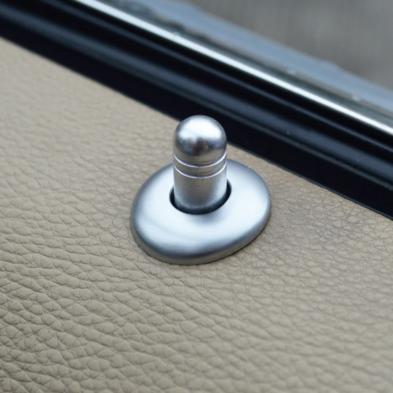 Angelguoguo Car modified metal door lock pin auto door bolt for 2005-2012 BMW 3 Series E90 318i 320i 325i