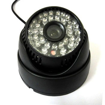 

High Resolution 1/3" 600TVL Sony CCD IR Color CCTV Indoor Dome Security Camera 48 LEDs D/N