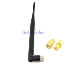 GSM 5 dbi 433 МГц антенна SMA мужской разъем резиновая Беспроводная Антенна+ RP SMA штекер на внутренний разъем SMA RF разъем адаптера
