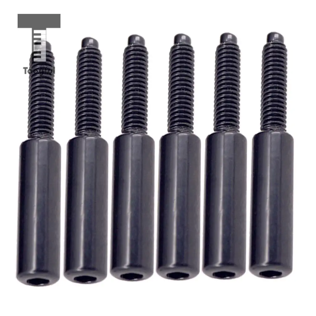 Tooyful 6 Pcs Guitar Tremolo Bridge Saddle Locked String Hexagon Screws for Electric Guitar