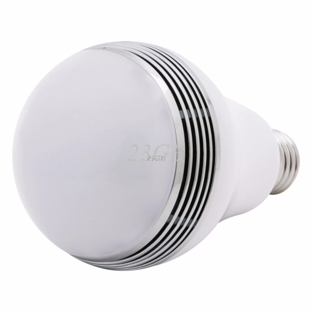 

LED RGB Bulb Lamp APP Remote Control E27 Speaker Bluetooth 4.0 Music LED Light MAY04_25