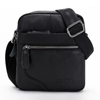 

New Arrival Men Genuine Leather bags Sling Cross Body Bag Travel Messenger Pack Male Business Shoulder Bag