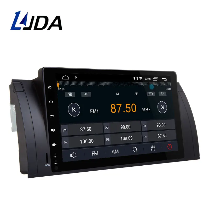 Top LJDA 9 Inch 1 Din Android 9.0 Car Radio For BMW E39 X5 M5 E53 Car Multimedia Player Stereo Auto Audio GPS Video Canbus 2G+16G 3