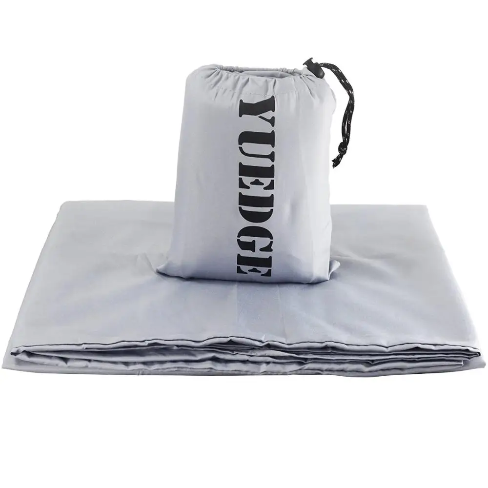 YUEDGE бренд высокое качество путешествия и кемпинга простыни мешок спальный мешок лайнер для путешествий, Молодежные общежития, самолет, поезд - Цвет: Silver White