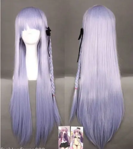 

80cm Dangan Ronpa Kyouko Kirigiri Cosplay Wig with Braid Light Purple