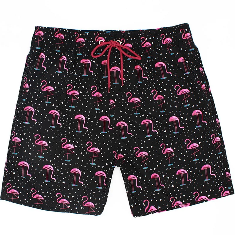 Летние Гавайские шорты, 3 цвета, быстросохнущие, с принтом, Sunga Masculina, свободные, спортивные, для плавания, мужские шорты с эластичной резинкой на талии, повседневные, пляжные шорты